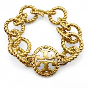 Nwot Tory Burch Gold Rope Chain Bracelet